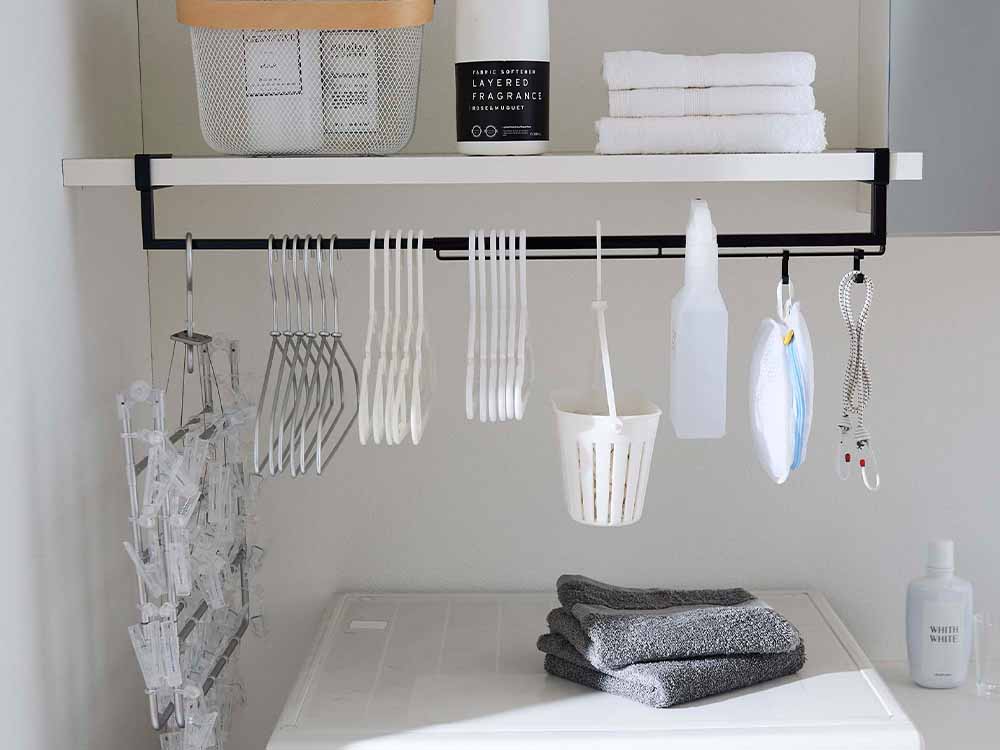 タワー伸縮棚下収納ハンガーの写真