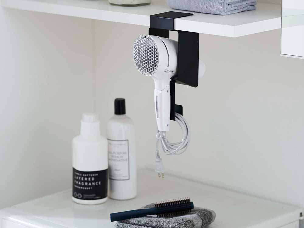 Yamazakiタワー棚下ドライヤーホルダー