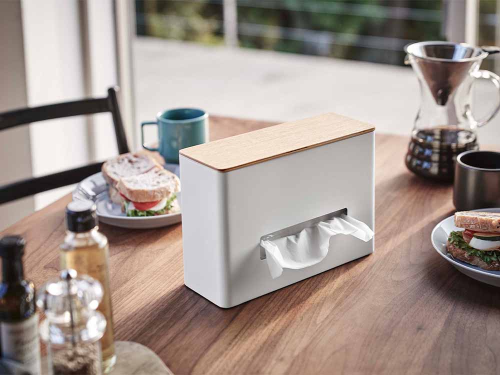 ヤマザキリンのティッシュ＆ウェットシートケース