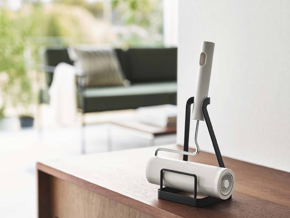 Yamazakiタワー製スチールカーペットクリーナースタンド