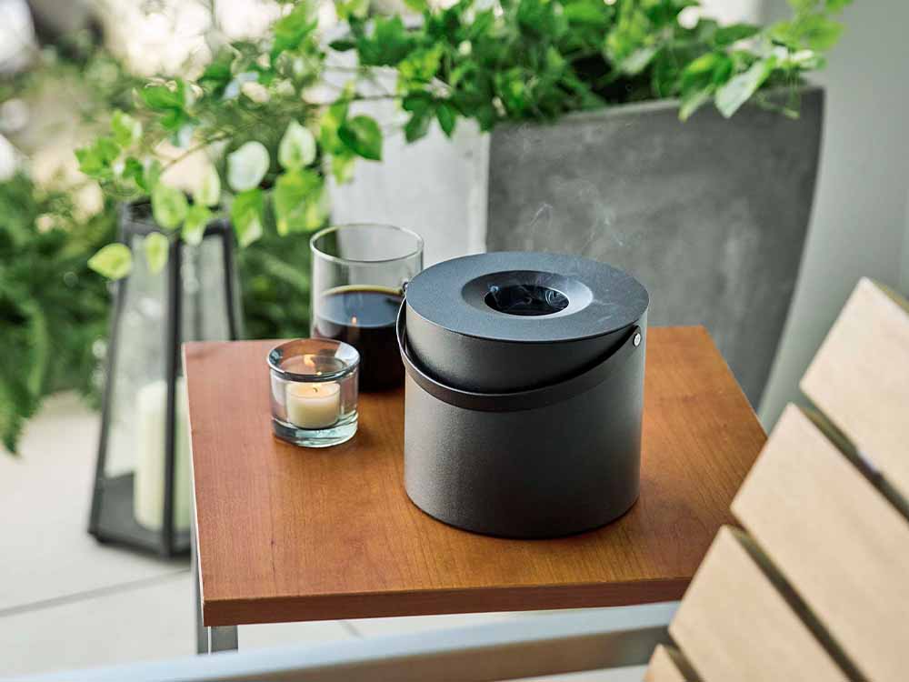 タワー製スチール蚊取り線香収納ポット