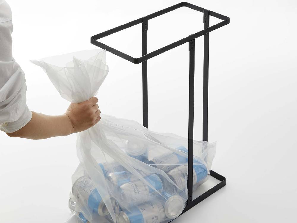 スリム蓋付き分別ゴミ袋ホルダー（タワー/Yamazaki）
