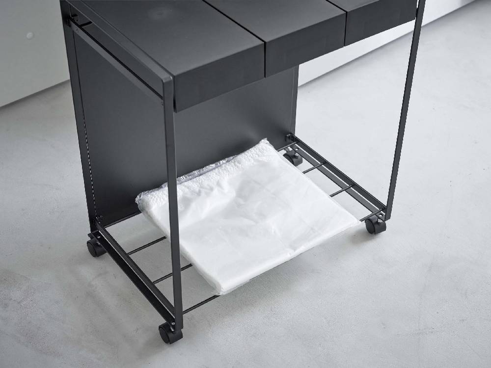 tower製 蓋付き目隠し分別ダストワゴン