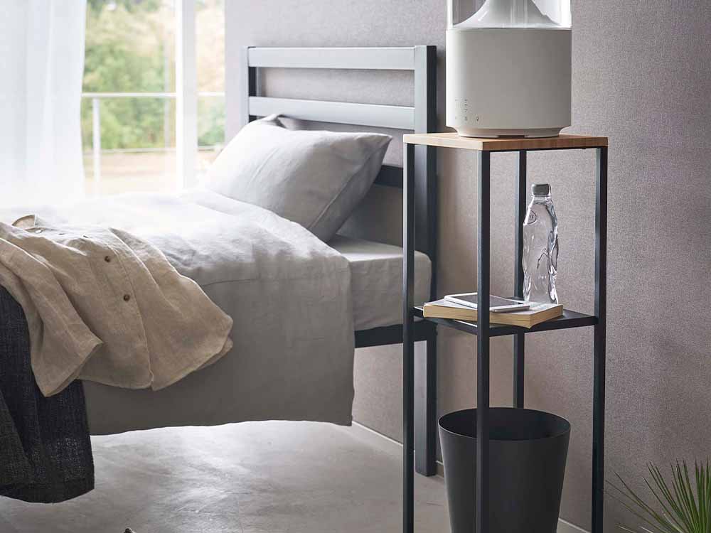 towerブランドのスチールと竹の加湿器スタンド