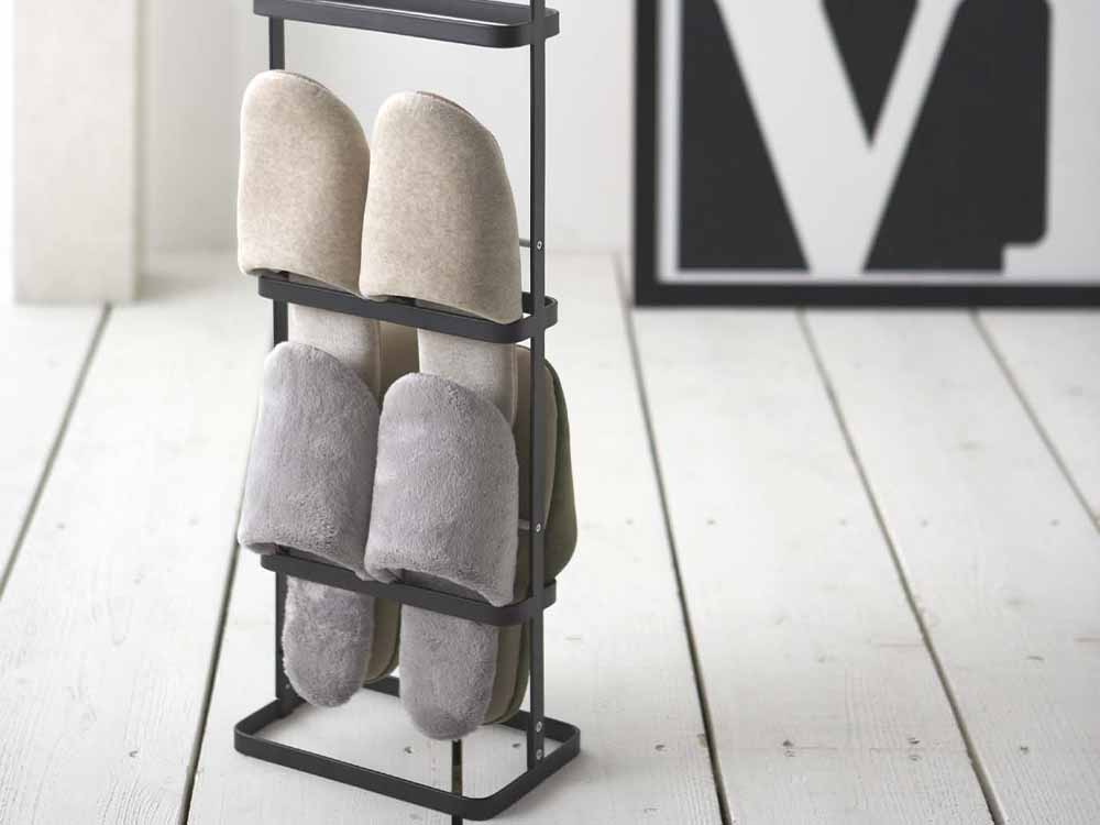 Yamazaki【タワー】スリッパラック、スチール製で高さ約68cm