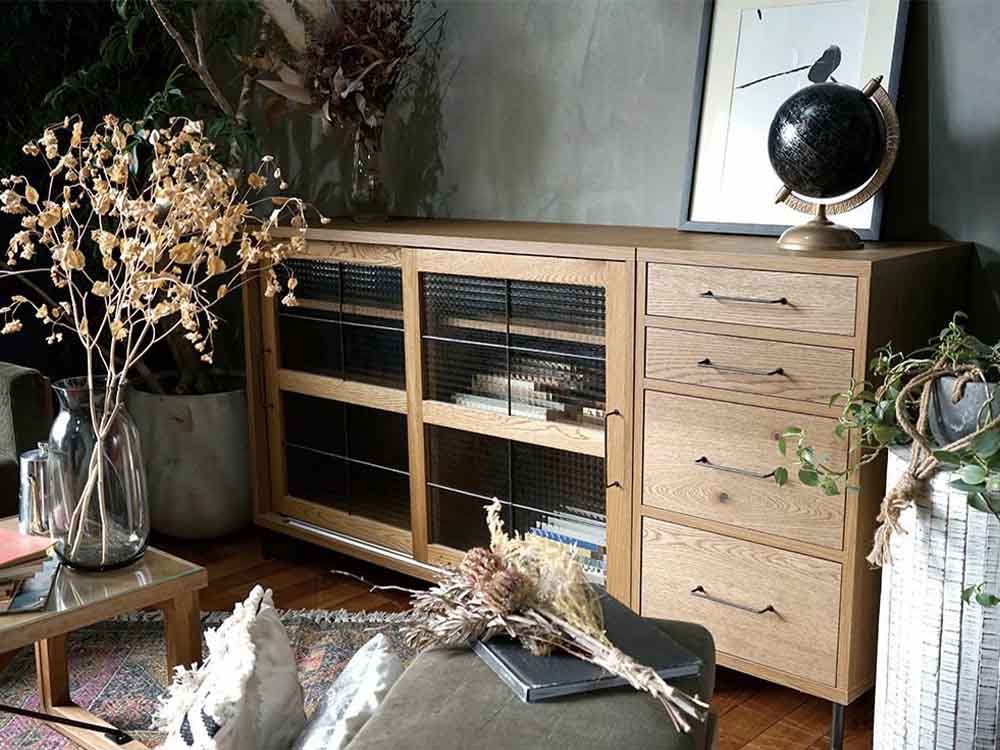 adepecheカデルスマートドロワーの焼き付け塗装外観