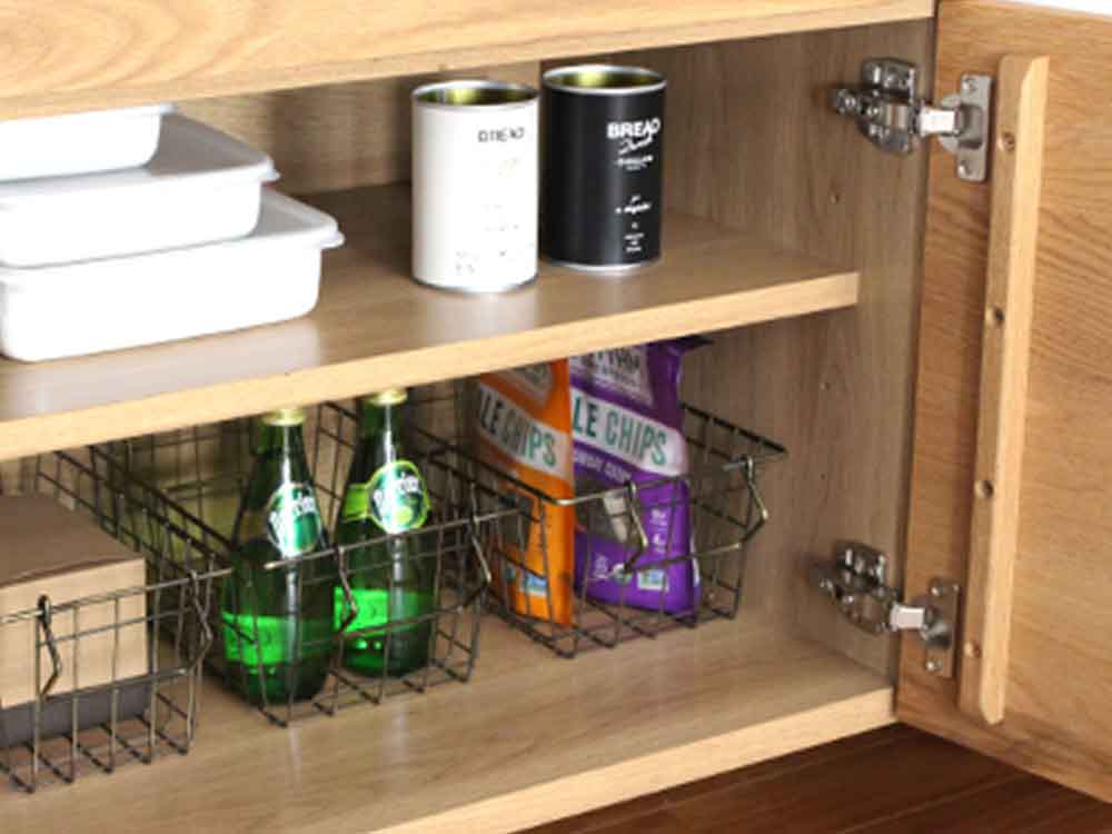 オーク無垢使用のスプレムカウンターボード1200