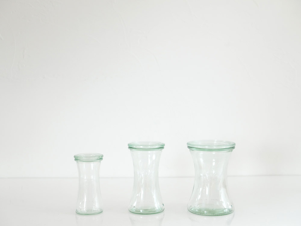 ウェックのソーダ石灰ガラス製デリカテッセン瓶