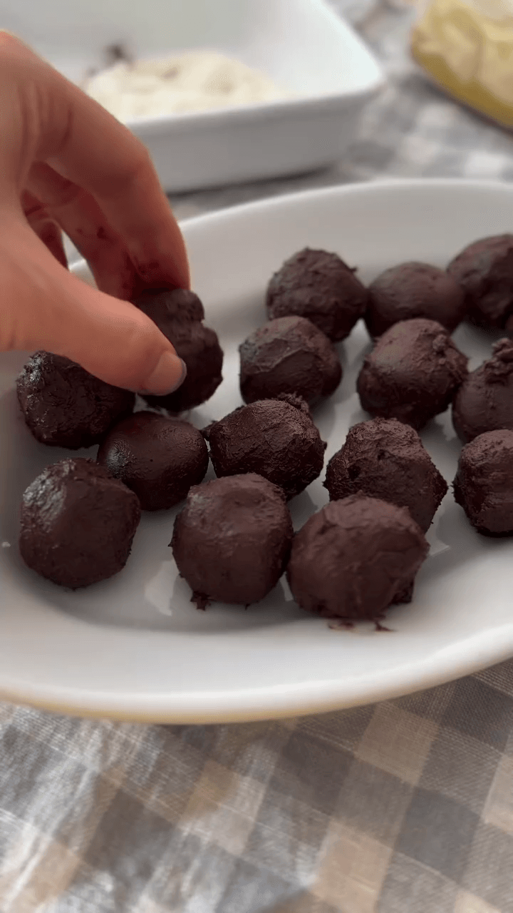 チョコ砂糖なし!バナナトリュフ🍌🍫の作り方3の画像