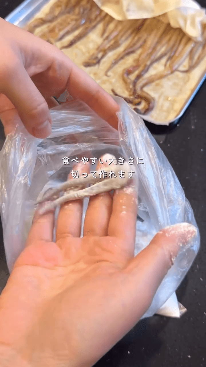 思い出の味🍂ゲソ唐揚げ🦑の作り方4の画像