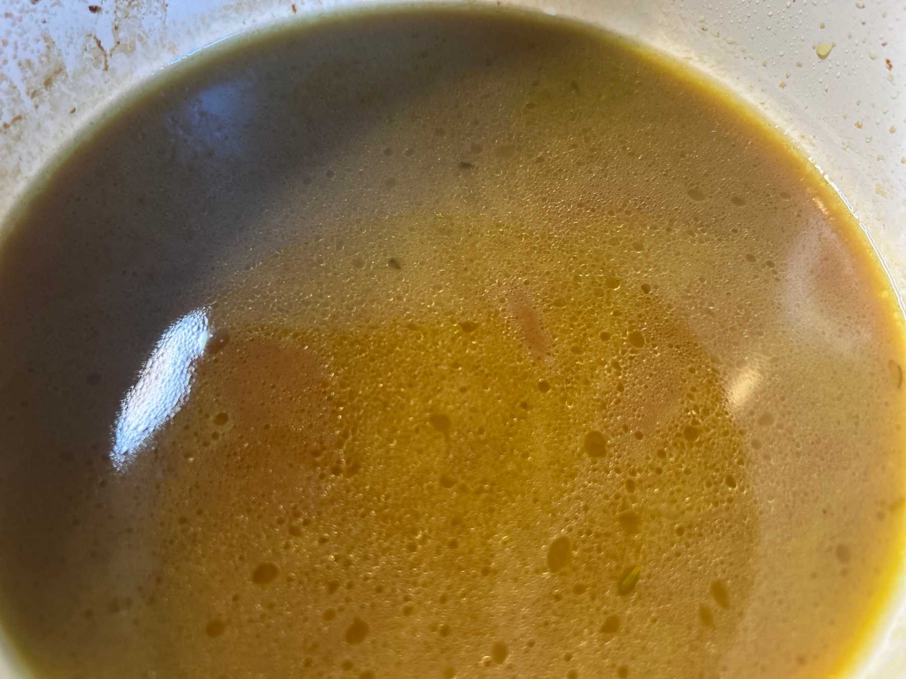 豚肩ロースのロースト　ほうれん草のピュレ　きのこクリームソースの作り方10の画像