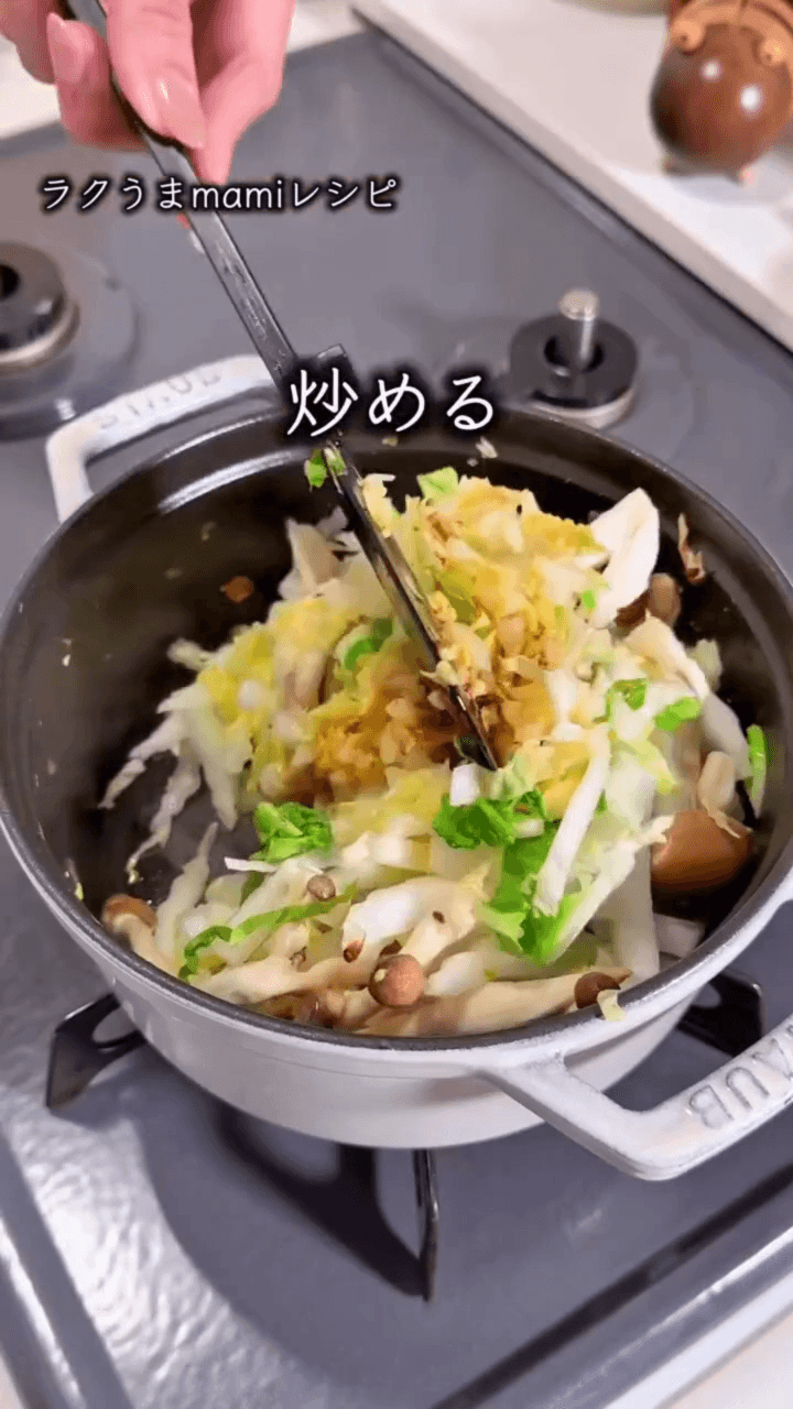 とろとろ白菜とつくねのやさしい即席鍋🍲の作り方1の画像