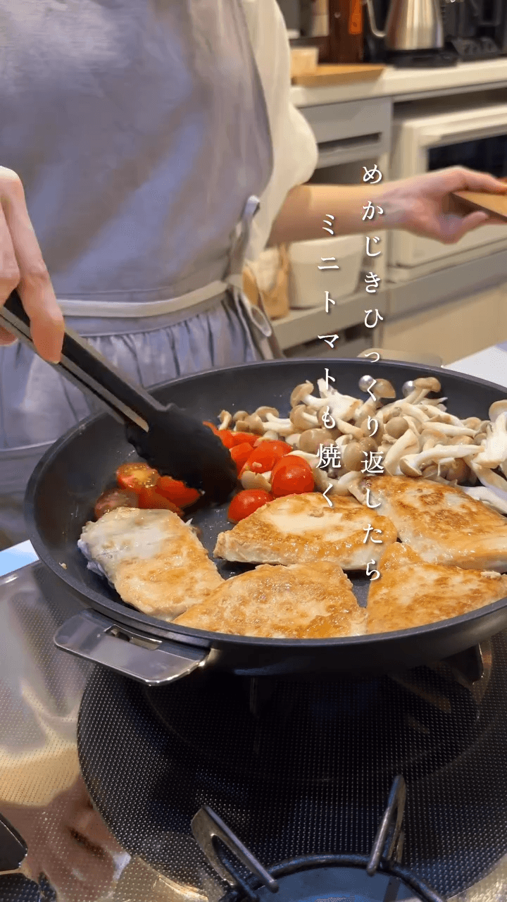 20分で3品ごはん♪めかじきのバターソテー＆卵スープ＆生野菜の中華あえの作り方4の画像