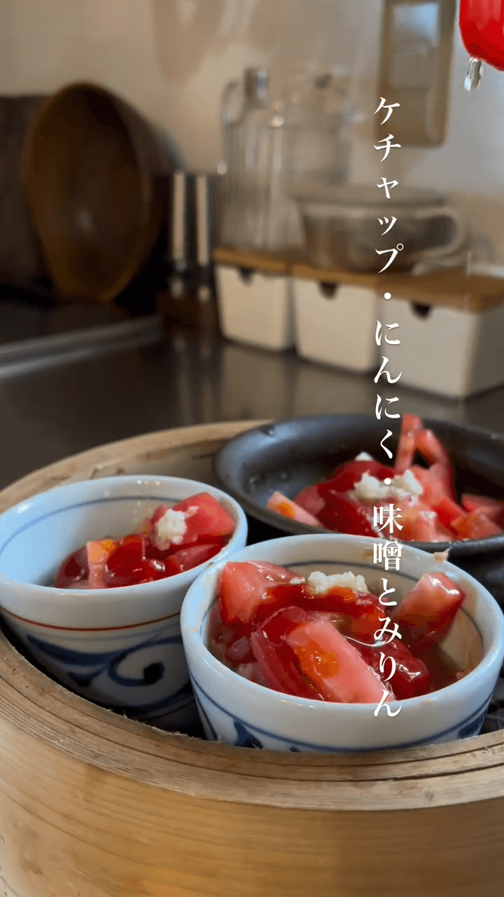 丸めないカップ蒸しハンバーグの作り方4の画像